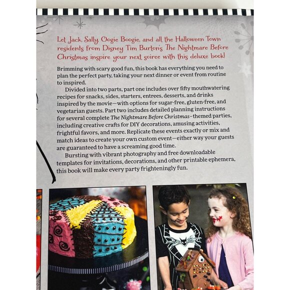 The Nightmare Before Christmas Cookbook Entertaining Guide Book Recipes Holiday - Picture 9 of 11
